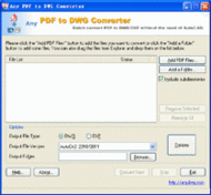 PDF to DXF Converter 6.7 screenshot